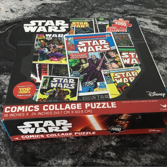 New, Disney Star Wars Comics Collage Puzzle 1000 pieces, NEW unopened. - Picture 2 of 5
